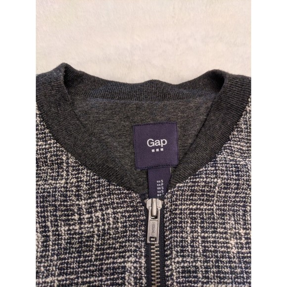 GAP Tweed Jacket Size Small Black White  Gray Preppy Chic Workwear Blazer - Picture 2 of 12